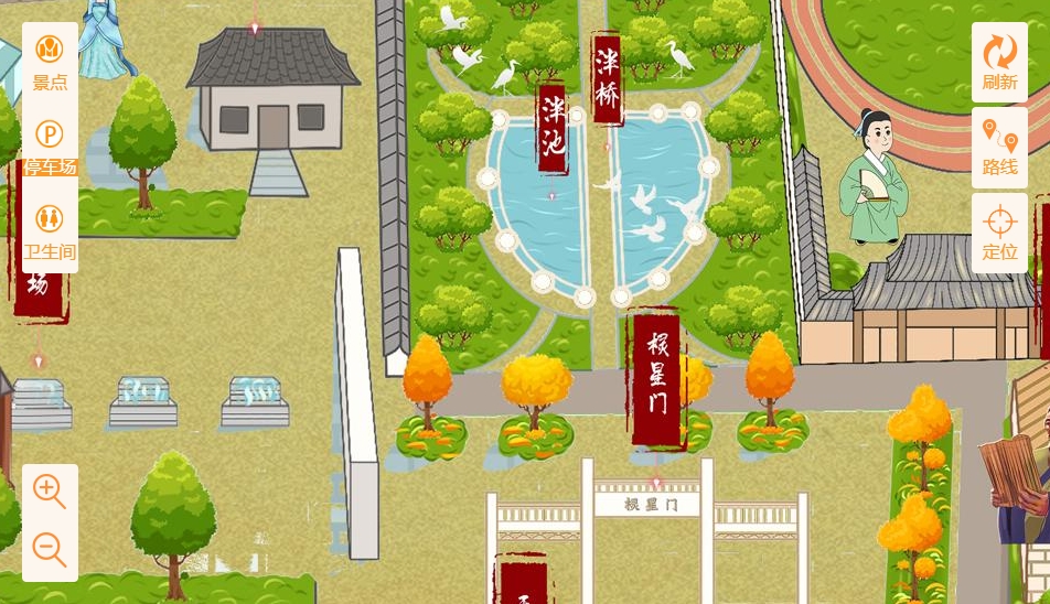 麻洋镇手绘地图景区语音讲解导览系统：智慧景区建设的基石